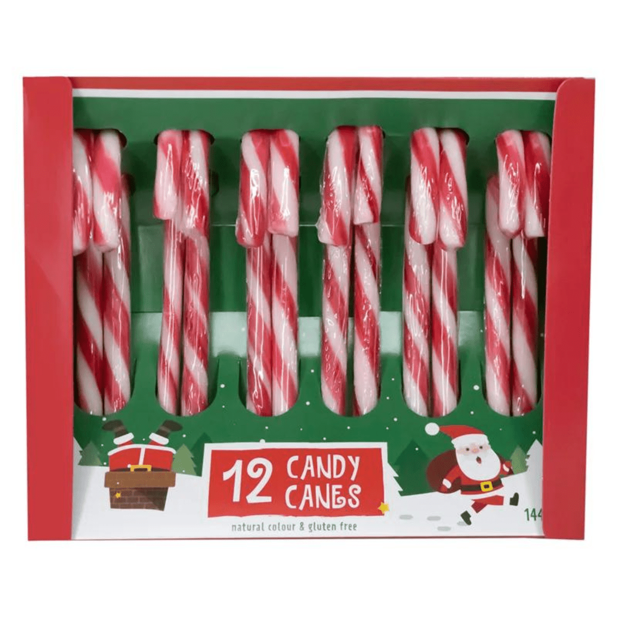 Candy Canes Strawberry 144g Blanda Drops AS