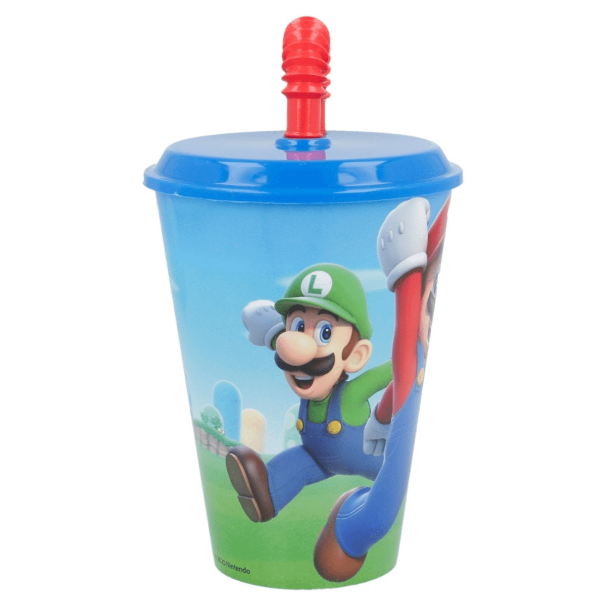 Drikkekopp med sugerør - Super Mario