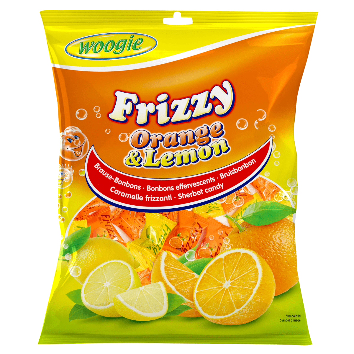Frizzy Orange & Lemon Candies 170g – Blanda Drops AS