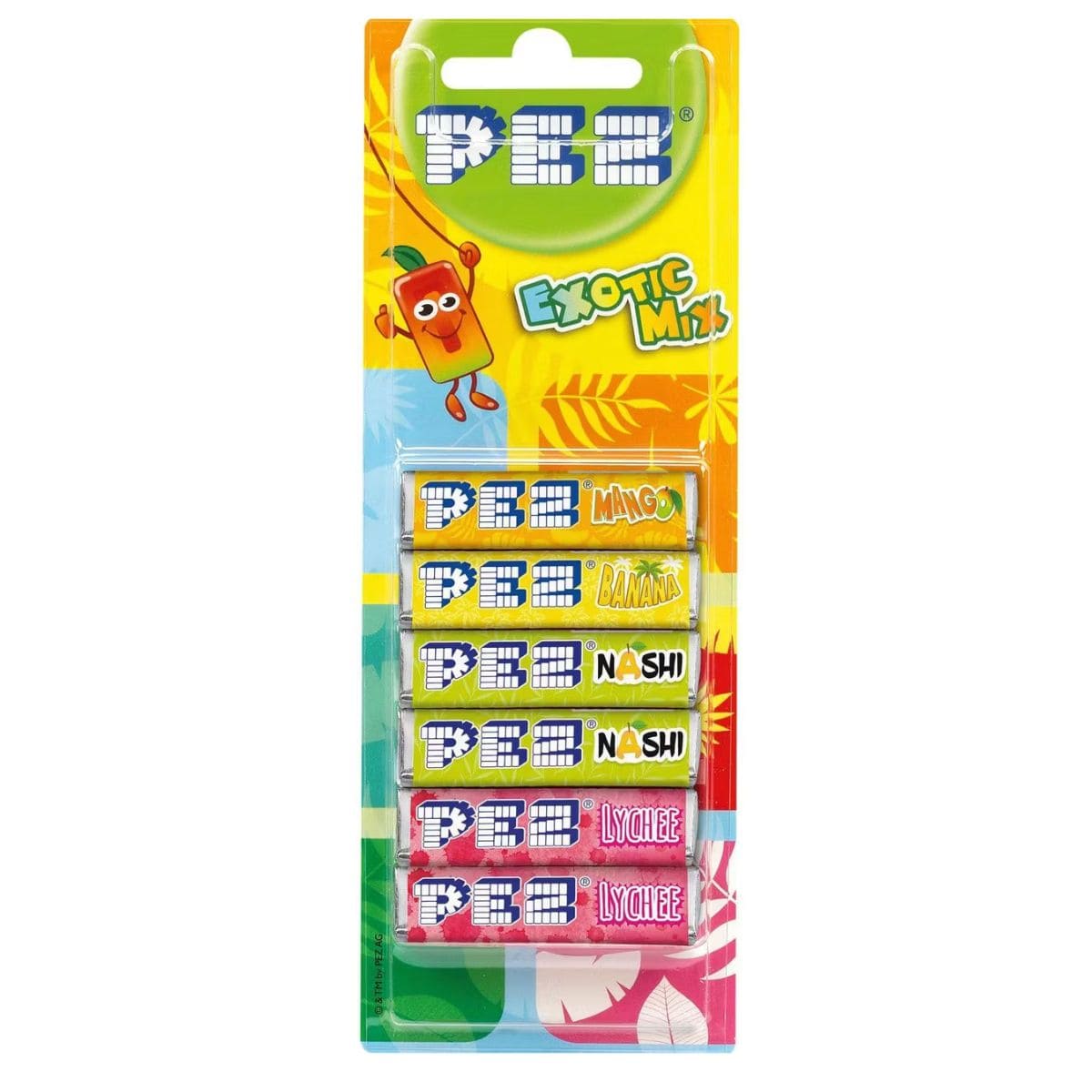 PEZ Exotic Mix Refills 6 pk