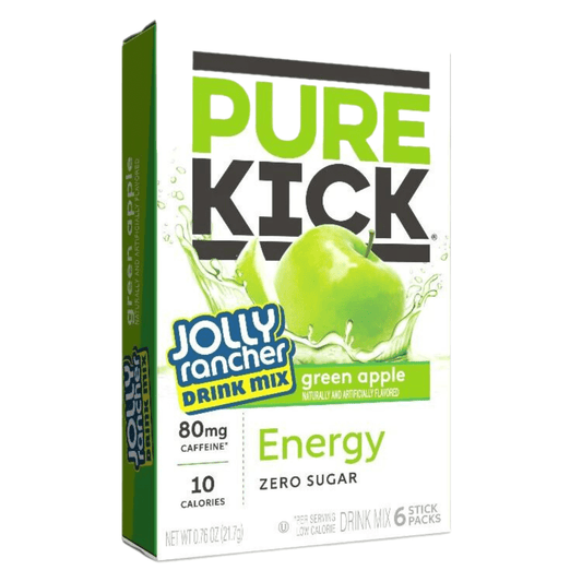Pure Kick x Jolly Rancher Energy Drink Mix - Green Apple 6 stk