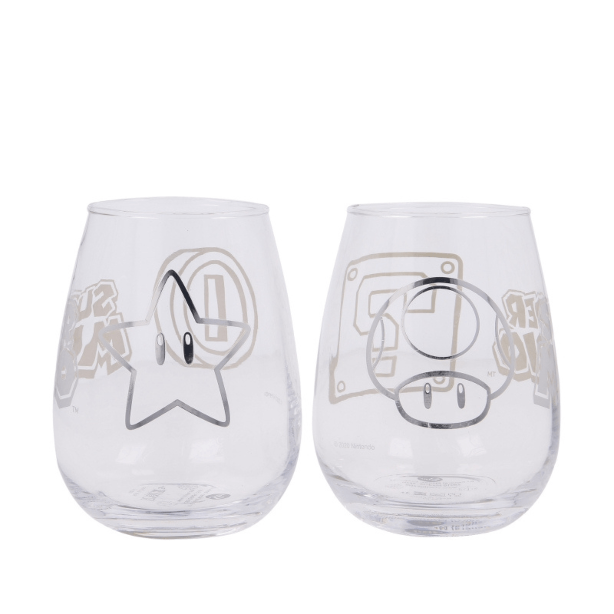 Super Mario Krystallglass 2pk