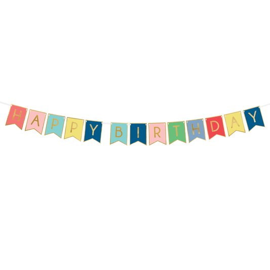 Banner, Happy Birthday- Mix