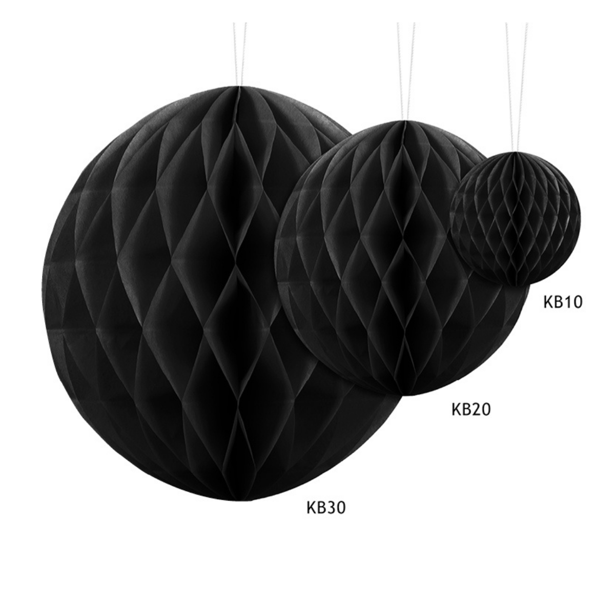 Honeycomb ball- Svart