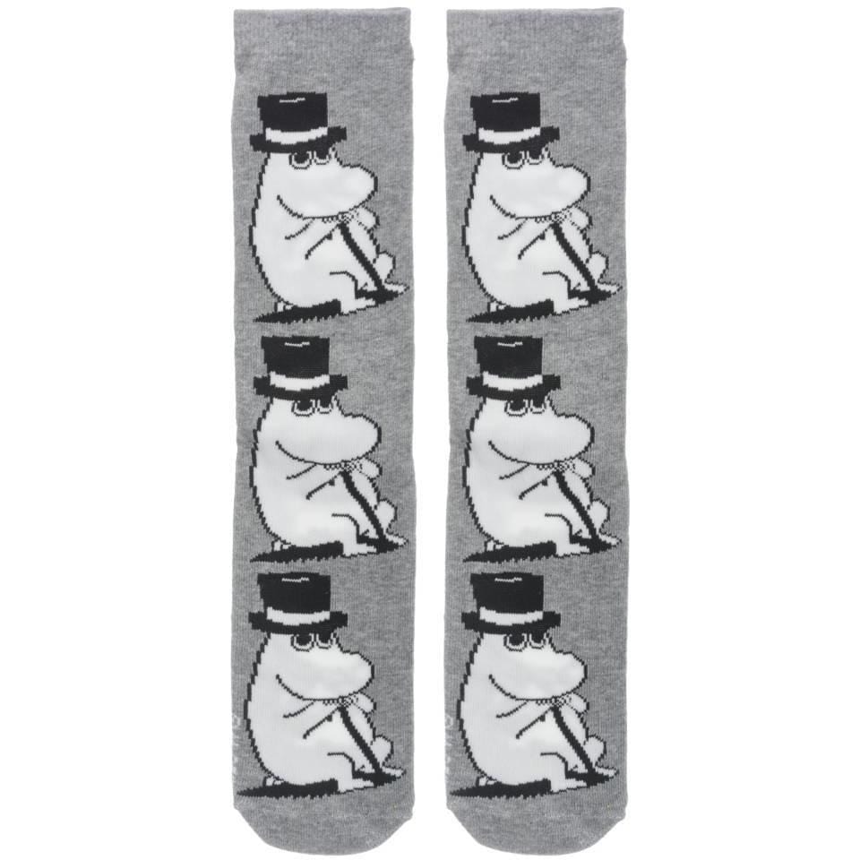 Mummi sokker- Mummipappa Grå, Str 40-45