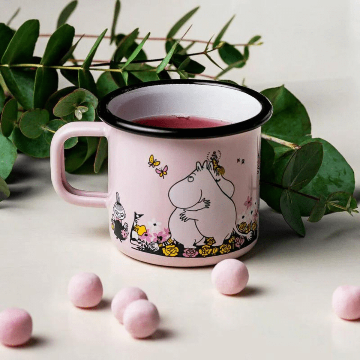 Mummikopp emalje- Klem Rosa 3,7dl