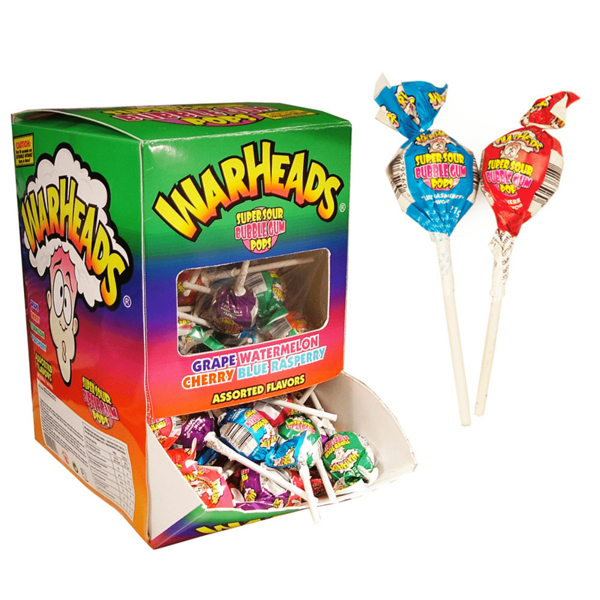 Warheads Super Sour Bubble Gum Pop
