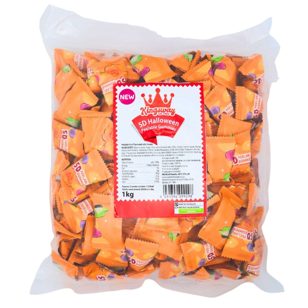 5D Halloween Peelable Gummies 1kg