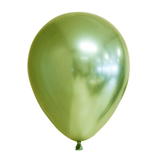 Ballonger 10 stk, Mirror Light Green