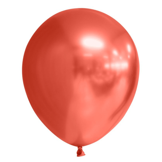Ballonger 10 stk, Mirror Red