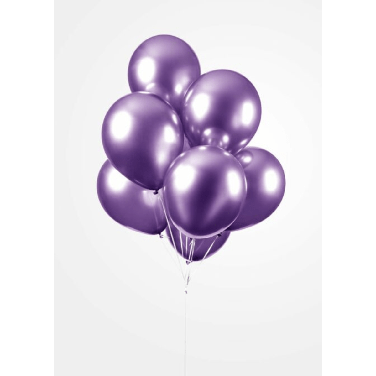 Ballonger 10stk, Mirror Purple