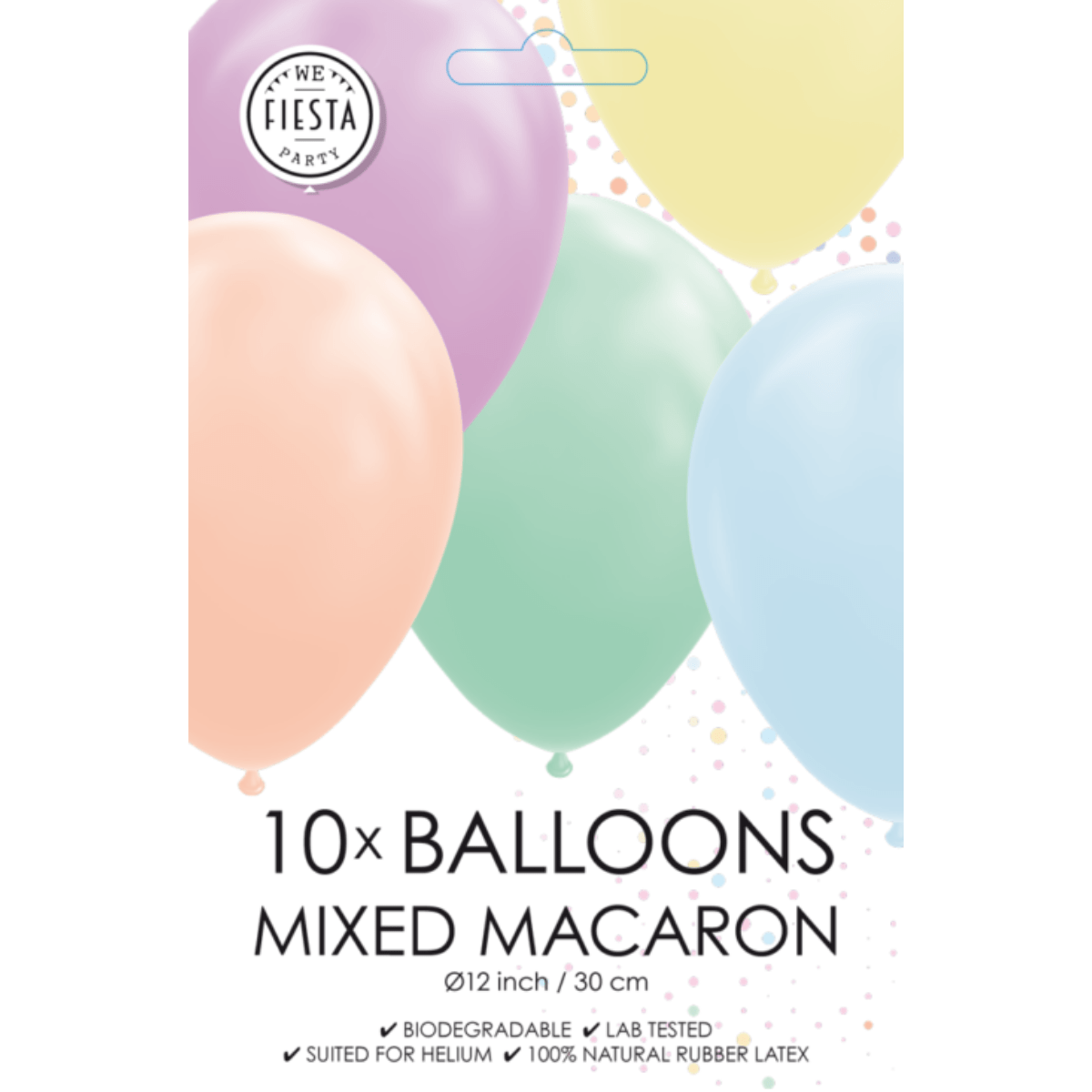 Ballonger Macaron miks 10stk