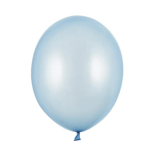 Ballonger Metallic Babyblå 10 Stk