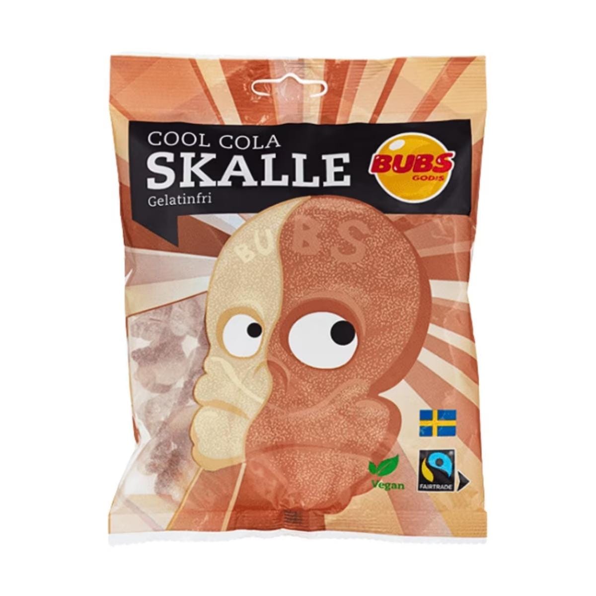 Bubs Cool Cola Skalle 190g