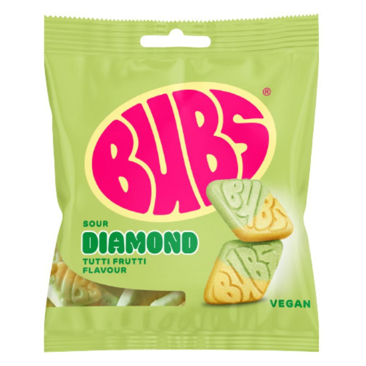 Bubs Sour Tutti Frutti Diamond 155g