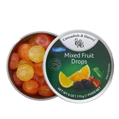 Cavendish & Harvey Mixed Fruit Drops Sugarfree 175g