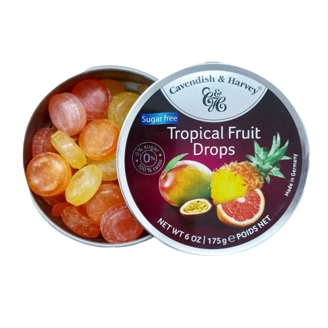 Cavendish & Harvey Tropical Fruit Drops Sugarfree 175g