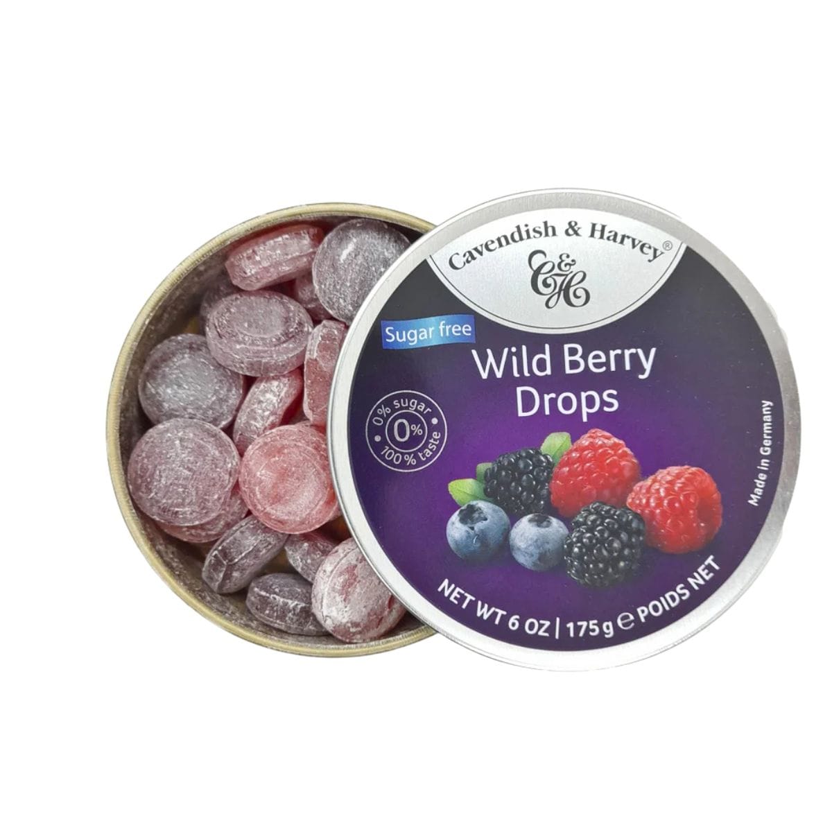 Cavendish & Harvey Wild Berry Drops Sugarfree 175g