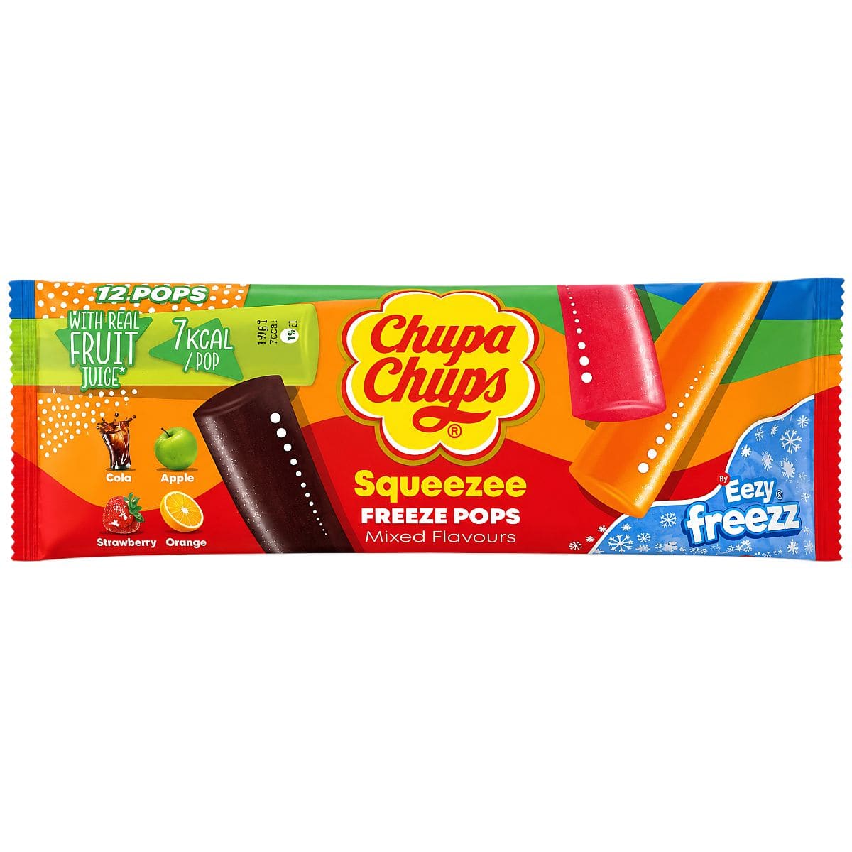 Chupa Chups Squeezee Freeze Pops 12 stk