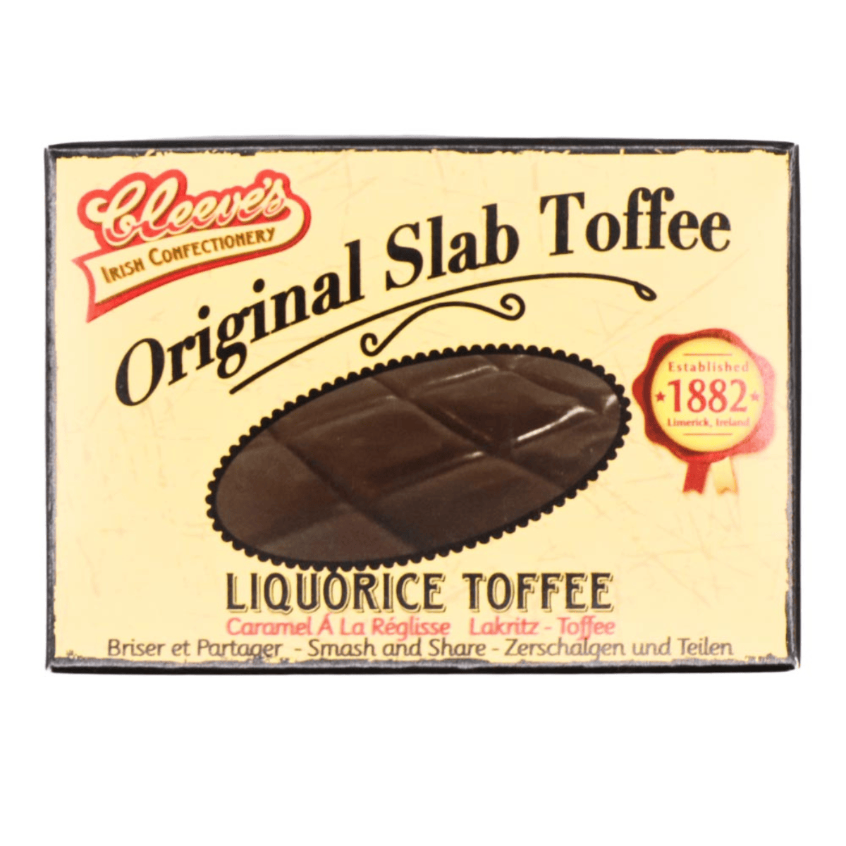 Cleeve's Original Slab Toffee Liquorice Bar 75g