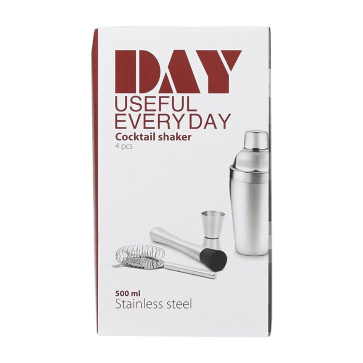 Cocktailshakersett 500ml - 4 deler