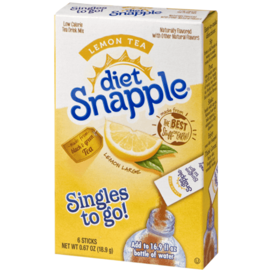 Diet Snapple Singles to go! Lemon Tea 6-Pack