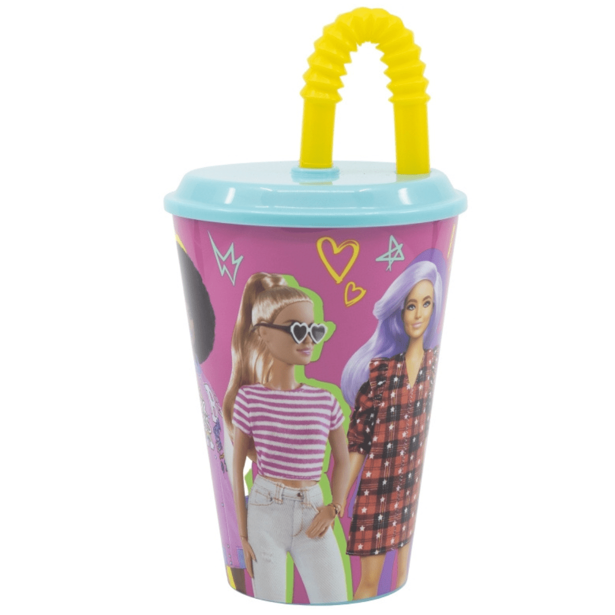 Drikkekopp med sugerør - Barbie