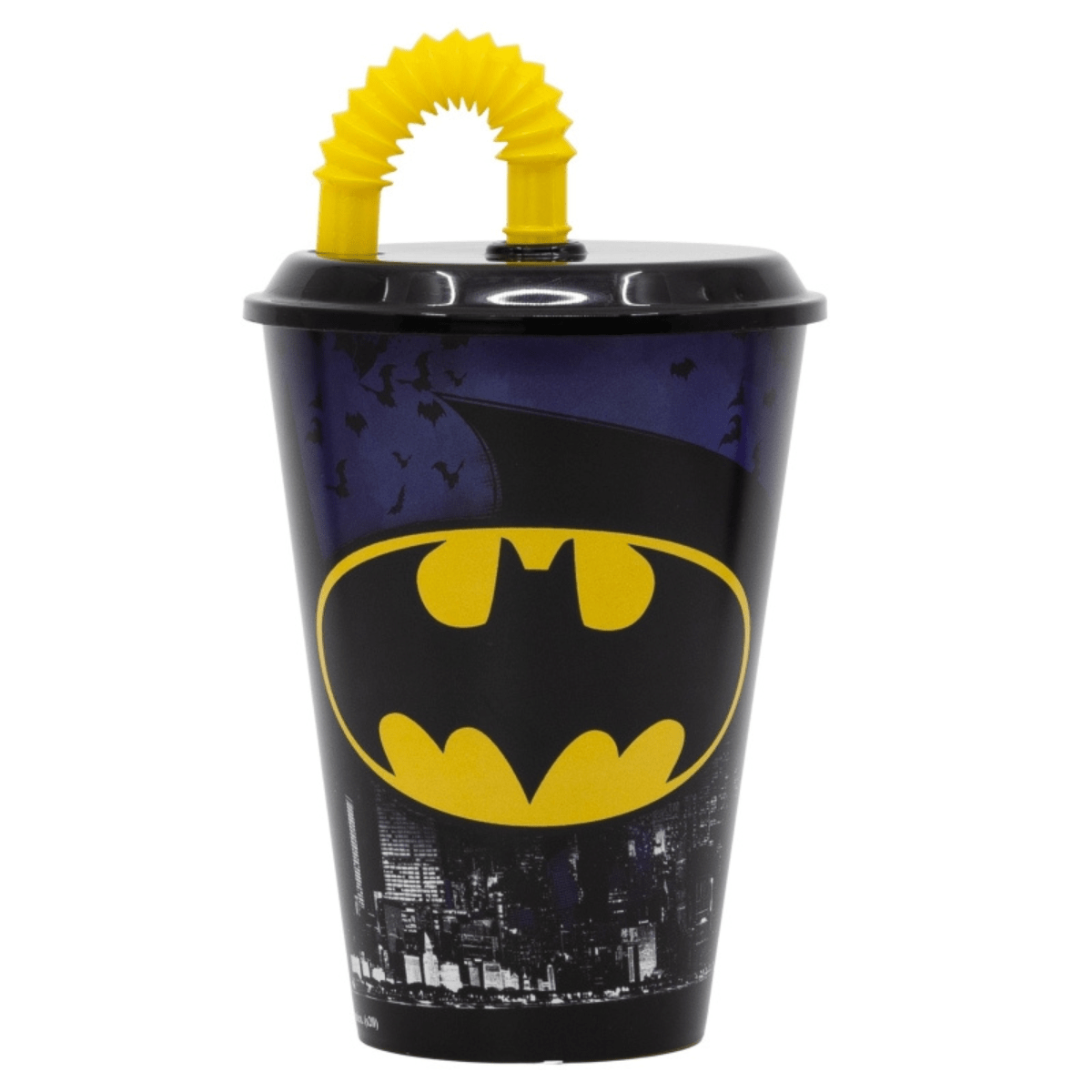 Drikkekopp med sugerør - Batman Symbol