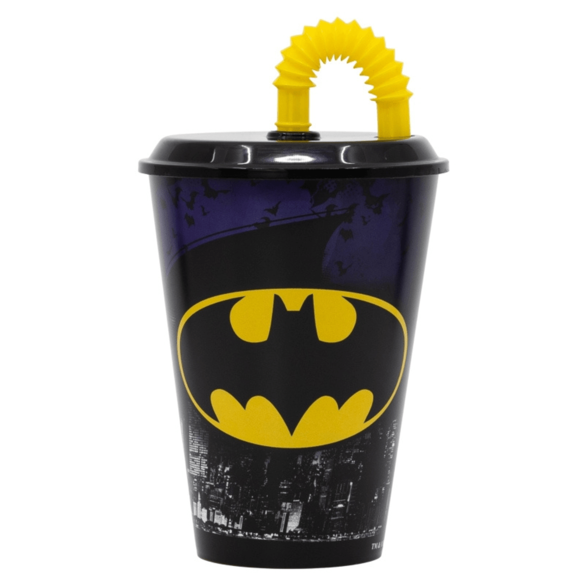 Drikkekopp med sugerør - Batman Symbol