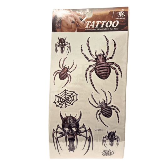 Edderkopper - Midlertidige tatoveringer