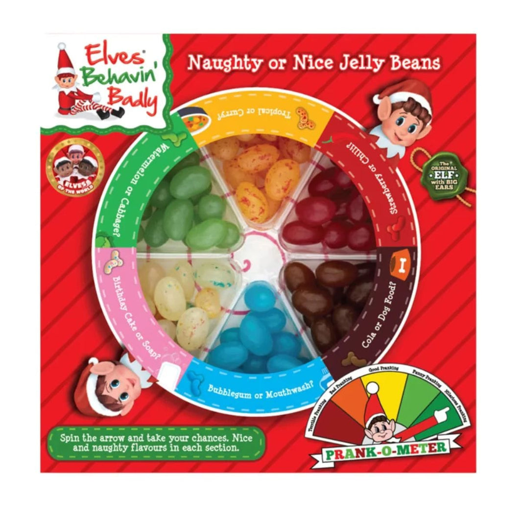 Elves Behavin' Badly Naughty or Nice Jelly Bean Game 100g