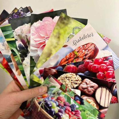 Enkle kort 10pk - Assorterte