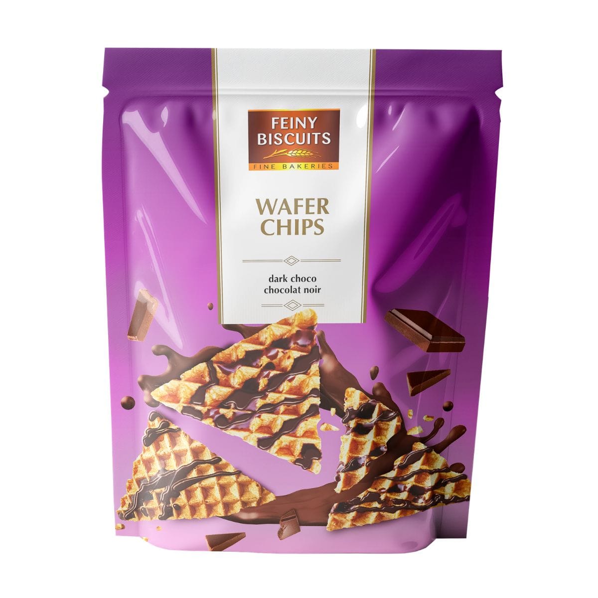 Feiny Wafer Chips Mørk Sjokolade 70g