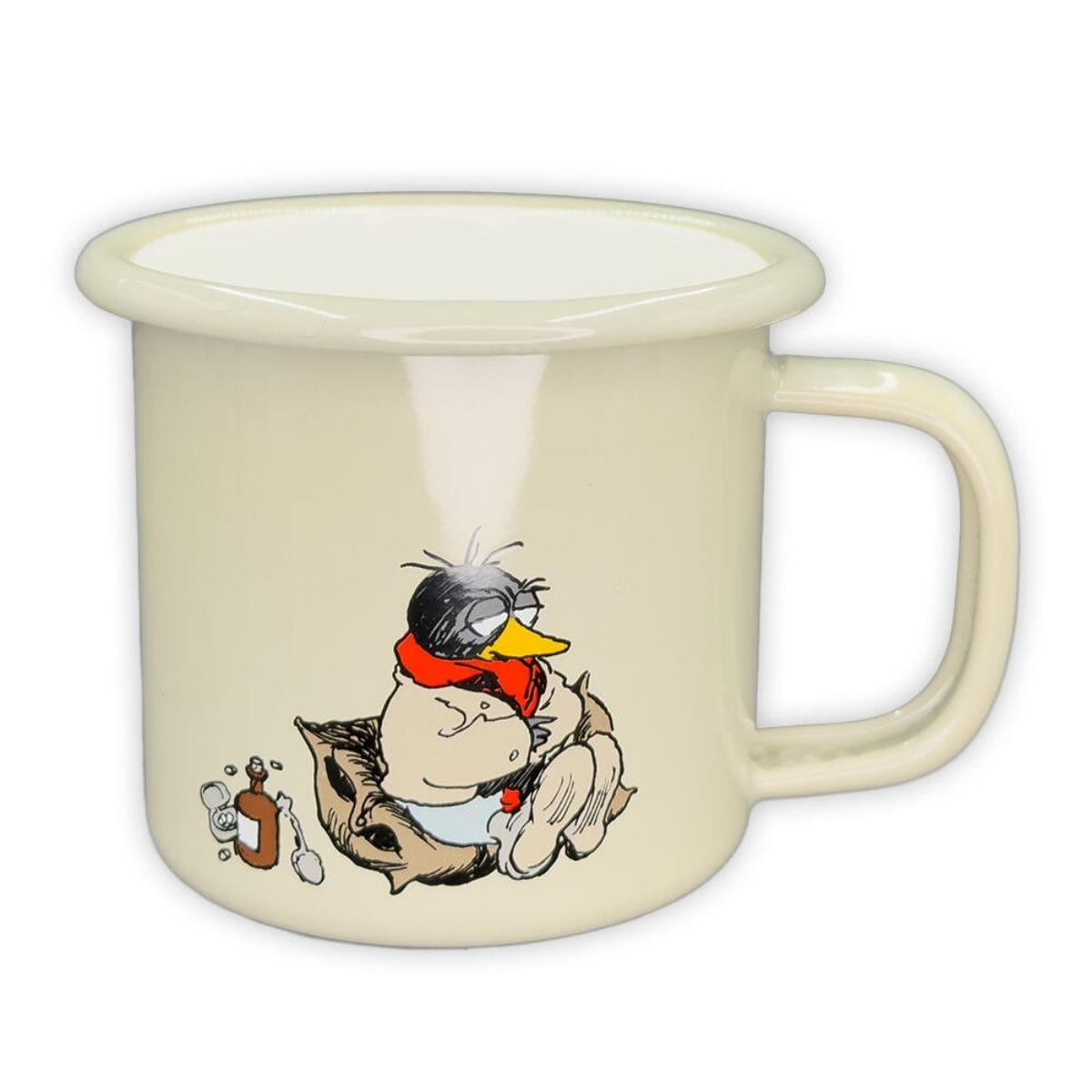 Flåklypa Emaljekopp - Solan syk 2,5dl