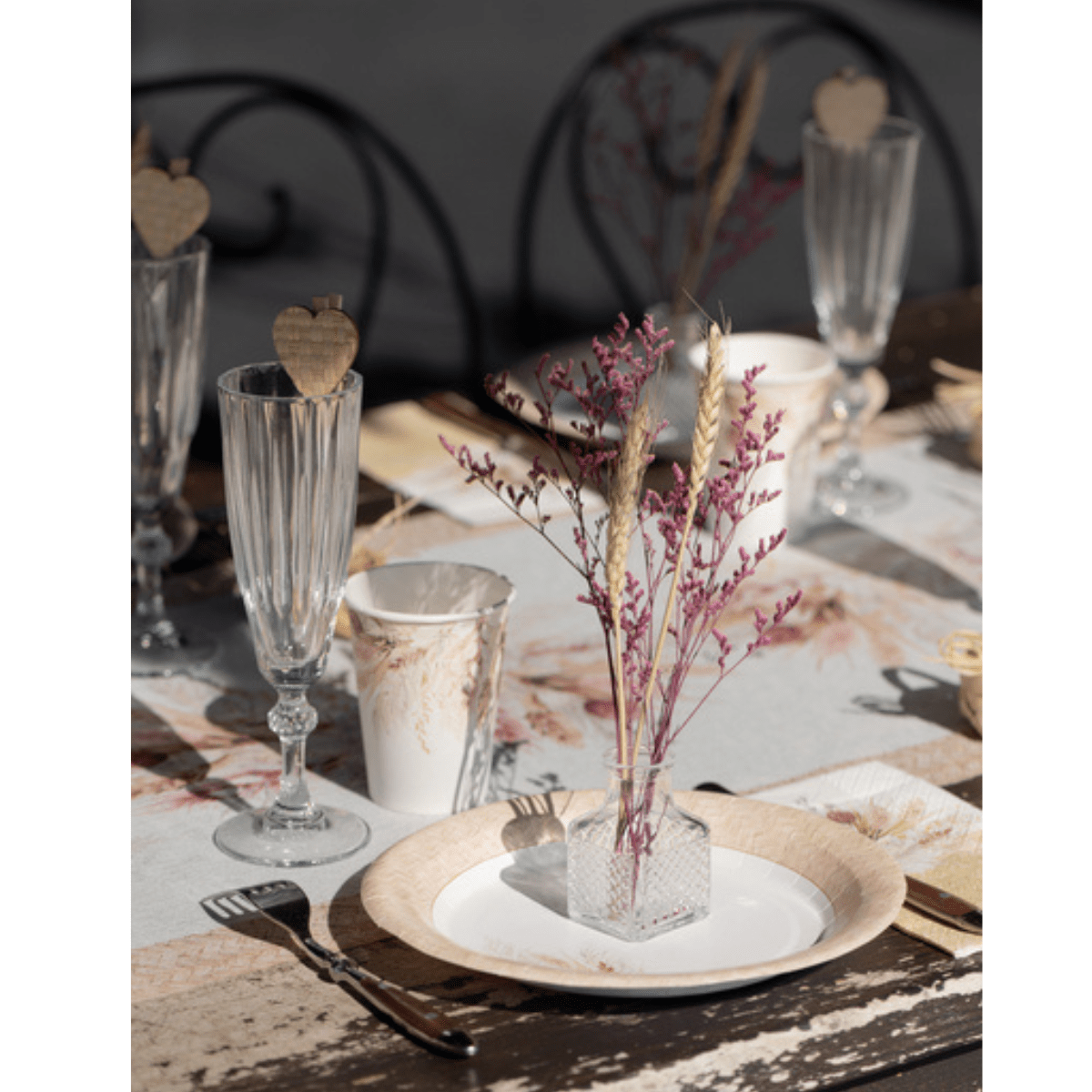 Glasskrukke Firkant Vintage med kork
