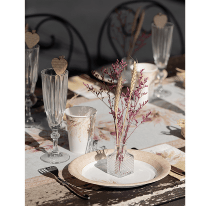 Glasskrukke Firkant Vintage med kork
