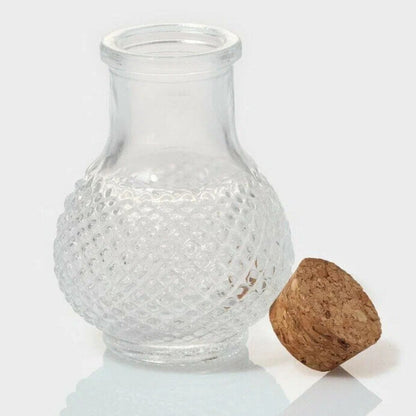 Glasskrukke Rund Vintage med Kork 12stk