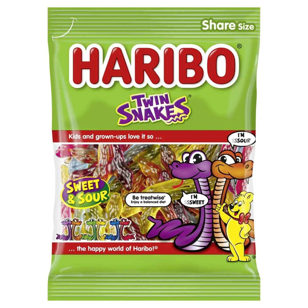 Haribo Twin Snakes Sweet&Sour 220g