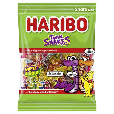 Haribo Twin Snakes Sweet&Sour 220g