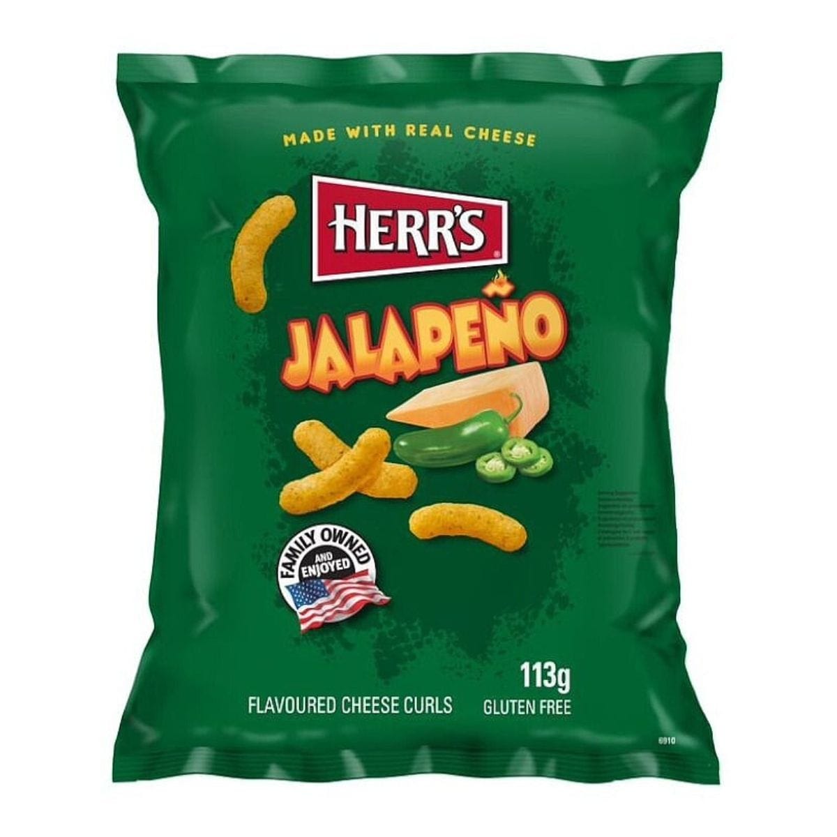 Herr's Jalapeno Cheese Curls 113g