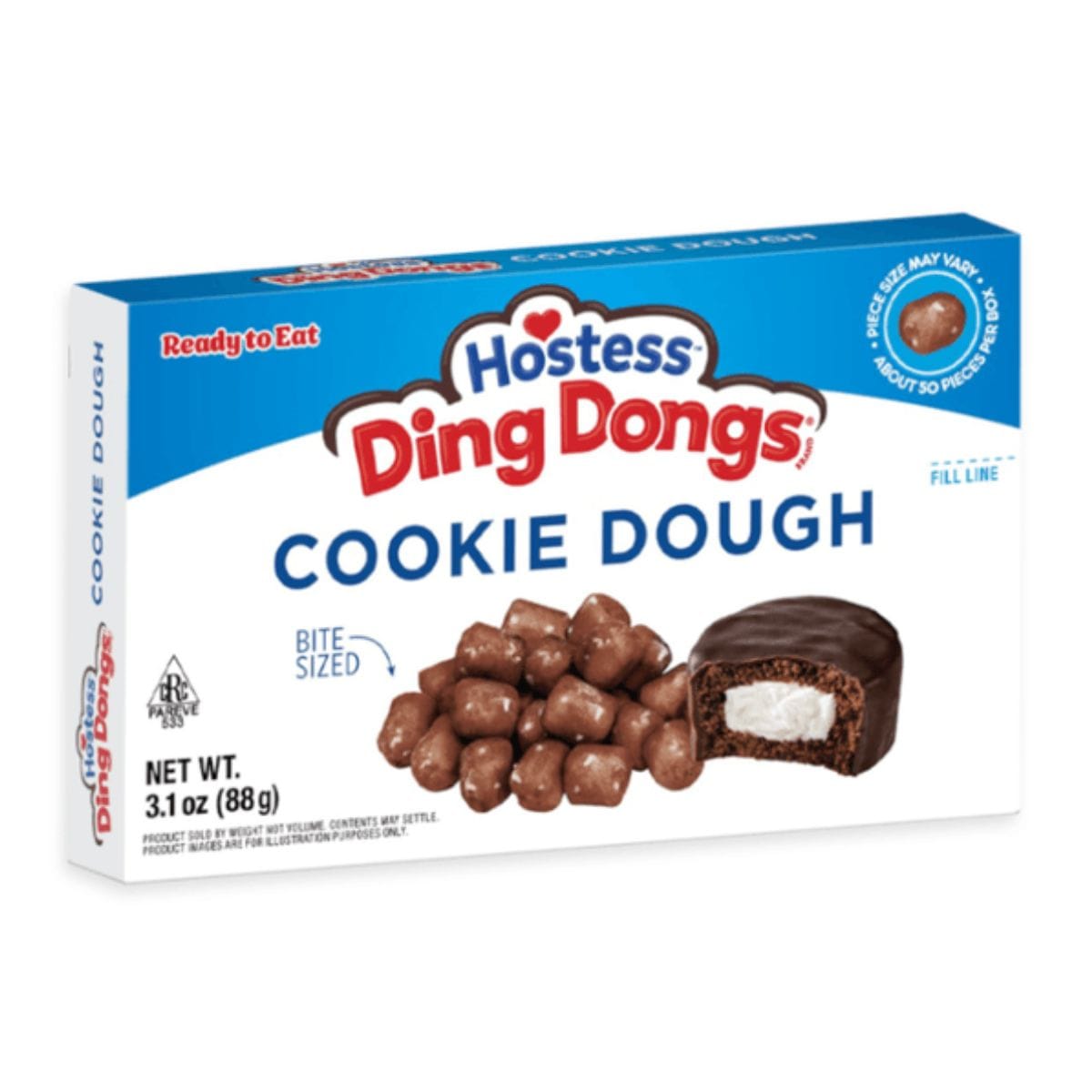 Hostess Din Dongs Cookie Dough 88g