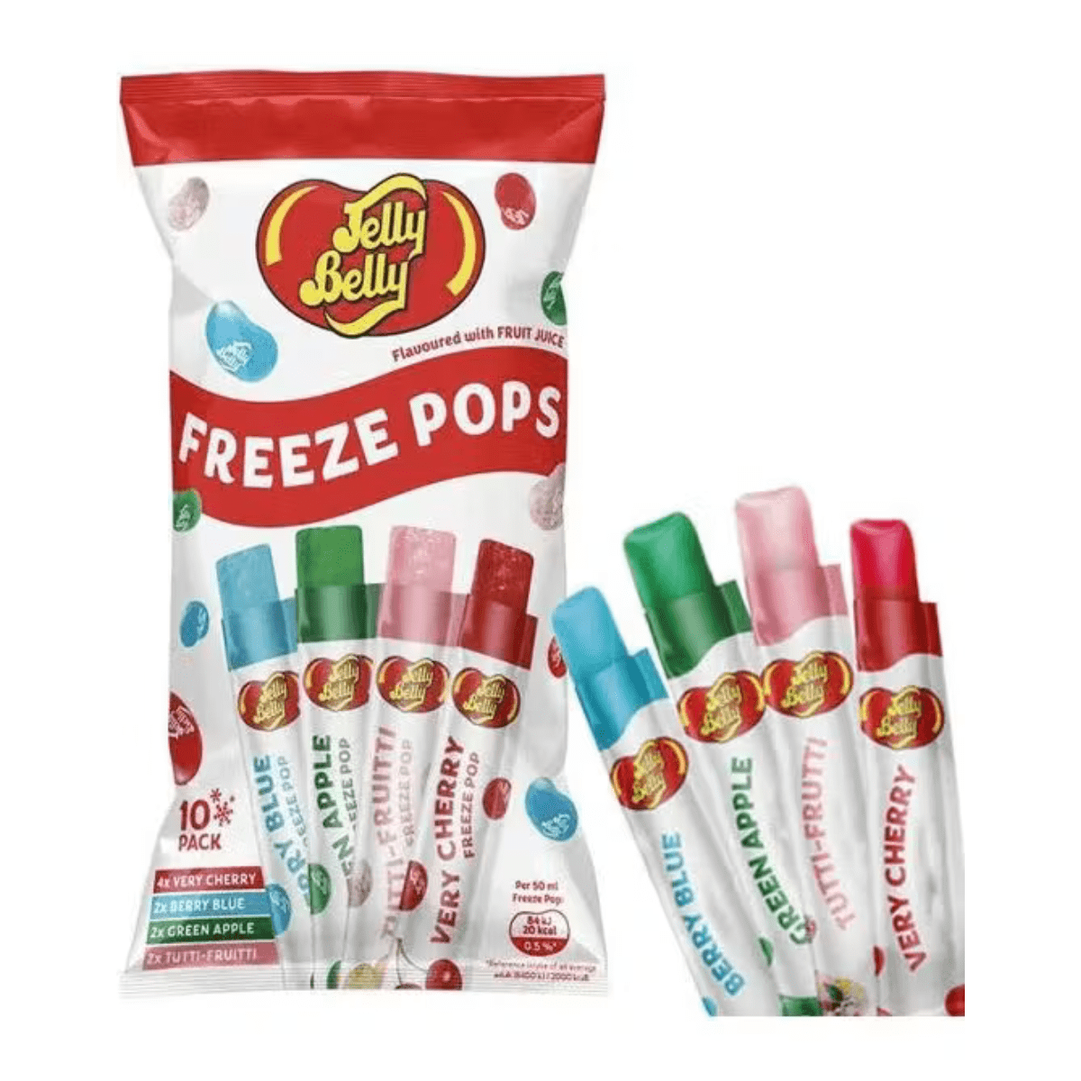 Jelly Belly Freeze Pops 10stk