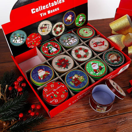 Juleboks Rund - Assorterte Motiver