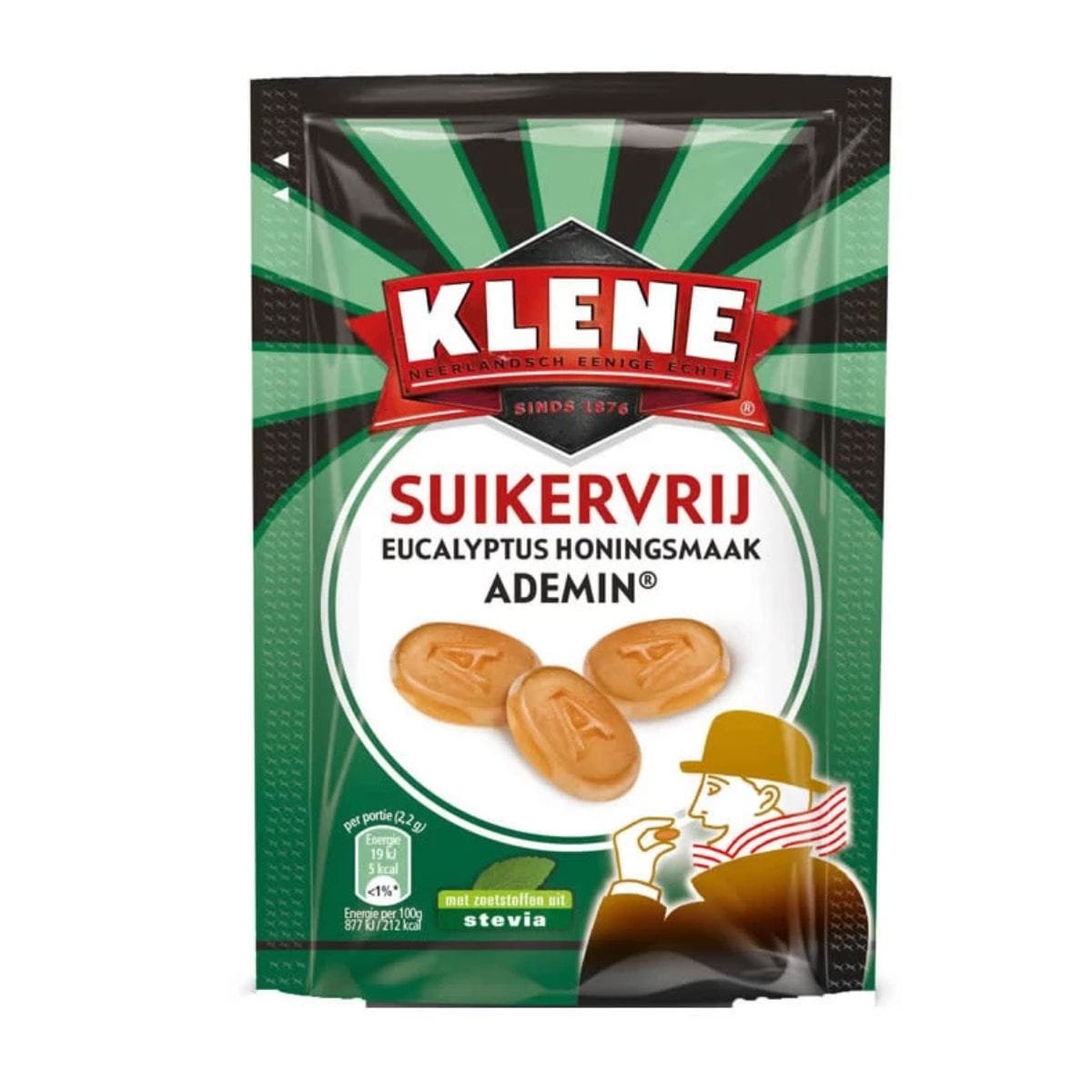 Klene Sukkerfri Eukalyptus og Honning Drops 110g