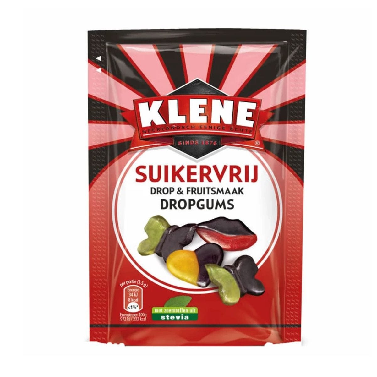 Klene Sukkerfri Lakris/frukt Gummigodteri 110g