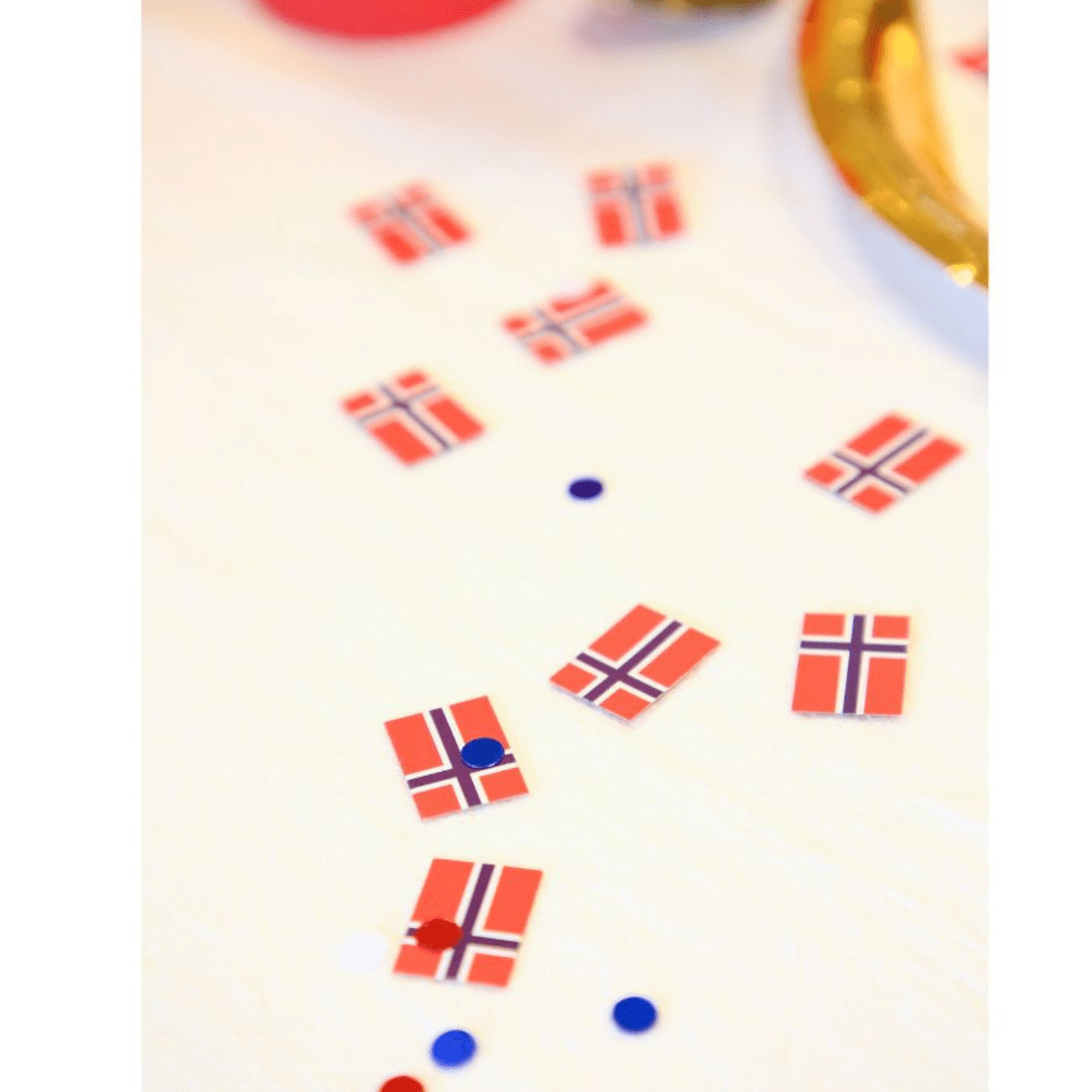 Konfetti Flagg Norge