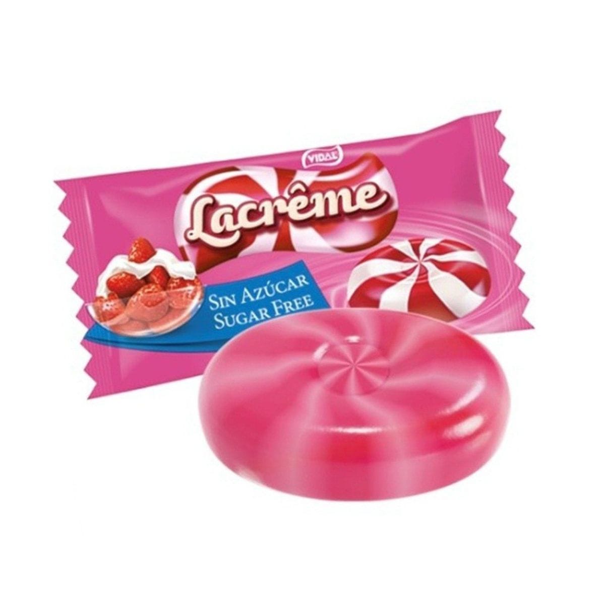 Lacrême Strawberry & Cream Sugarfree 25stk