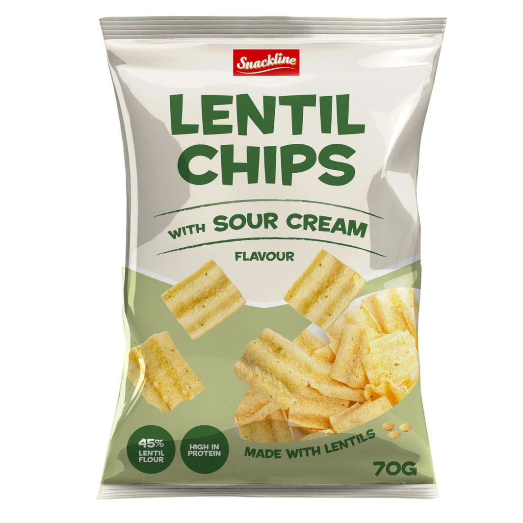 Lentil chips sour cream 70g