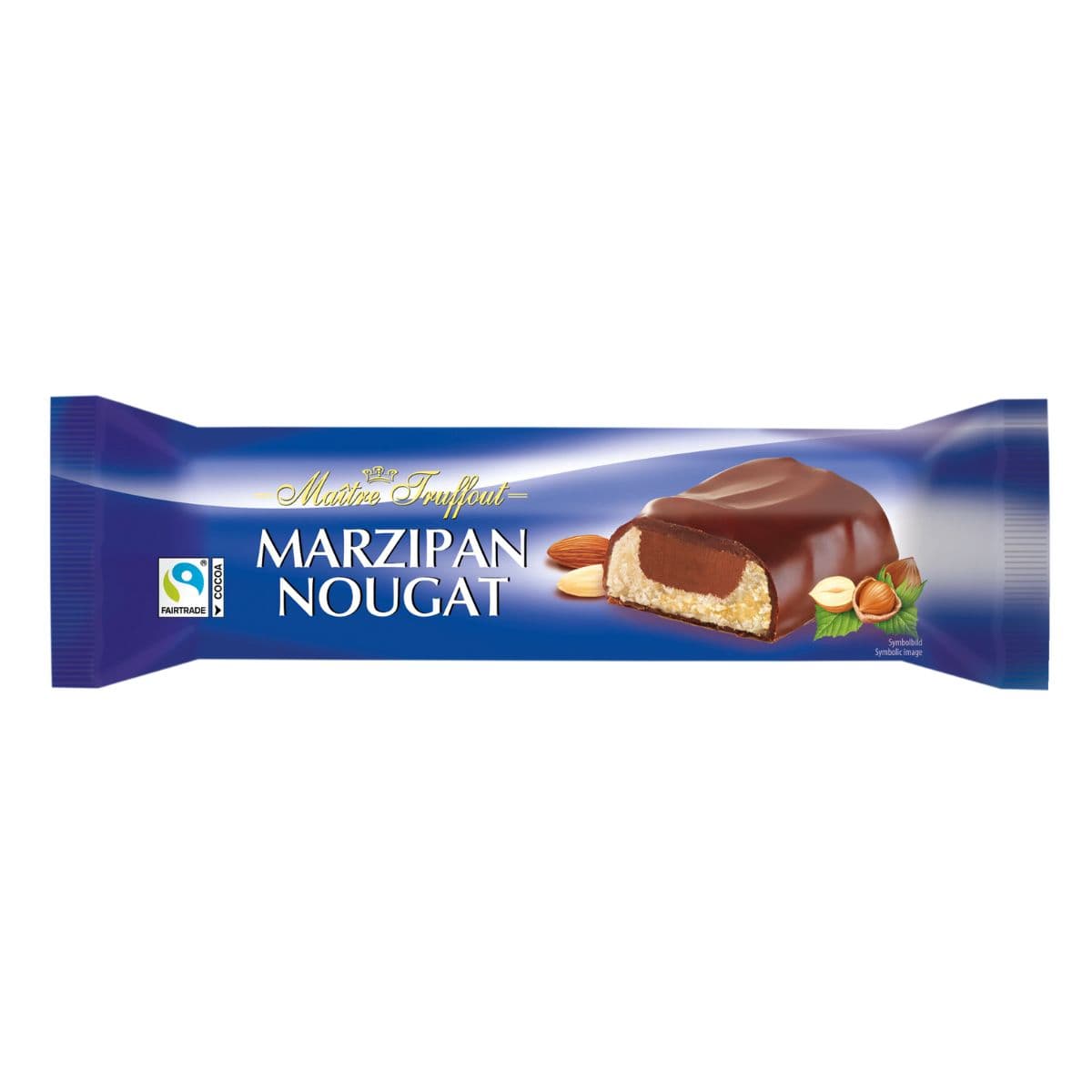 Marzipan-nougat bar with milk chocolate 75g