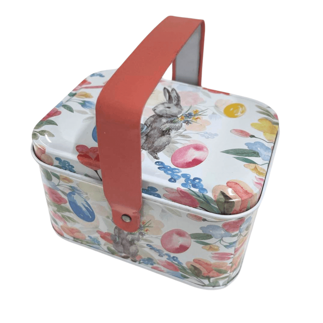 Metallboks med Håndtak Fersken